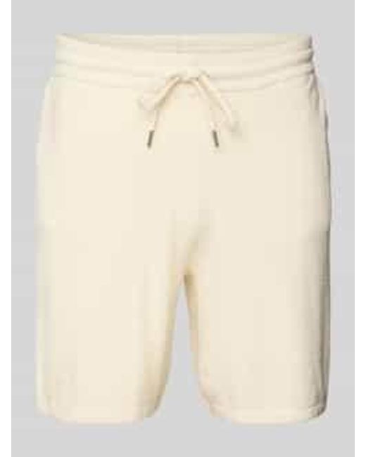 Only & Sons Regular Fit Sweatshorts Met Structuurmotief in het Natural voor heren