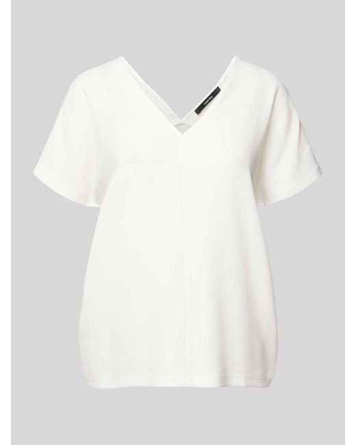someday. White Blusenshirt mit V-Ausschnitt Modell 'Ketira'