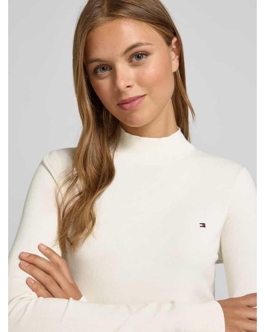 Tommy Hilfiger Natural Regular Fit Pullover aus Baumwoll-Mix