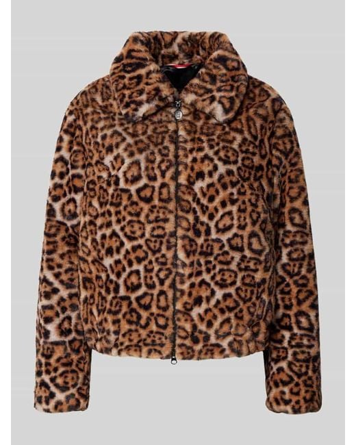 Frieda & Freddies Brown Jacke mit Reißverschluss Modell 'XAVI'