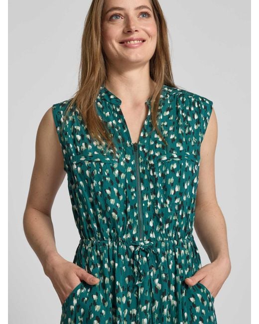 Apricot Knielange Jurk Van Viscose Metritssluiting in het Green