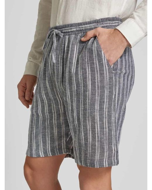 S.oliver Regular Fit Shorts mit Tunnelzug in Gray für Herren