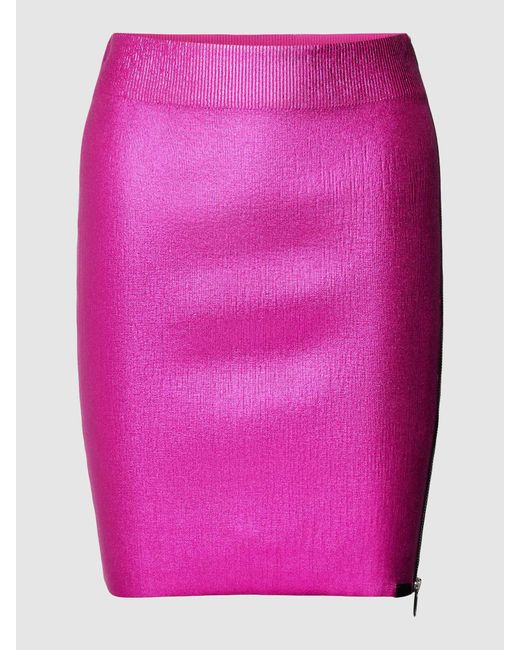 HUGO Pink Minirock mit seitlichem Reißverschluss Modell 'Salloy'