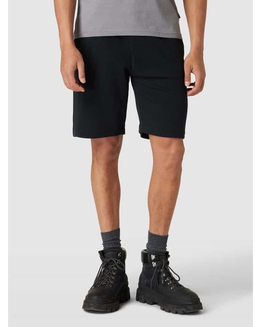Napapijri Straight Fit Shorts mit elastischem Bund in Black für Herren