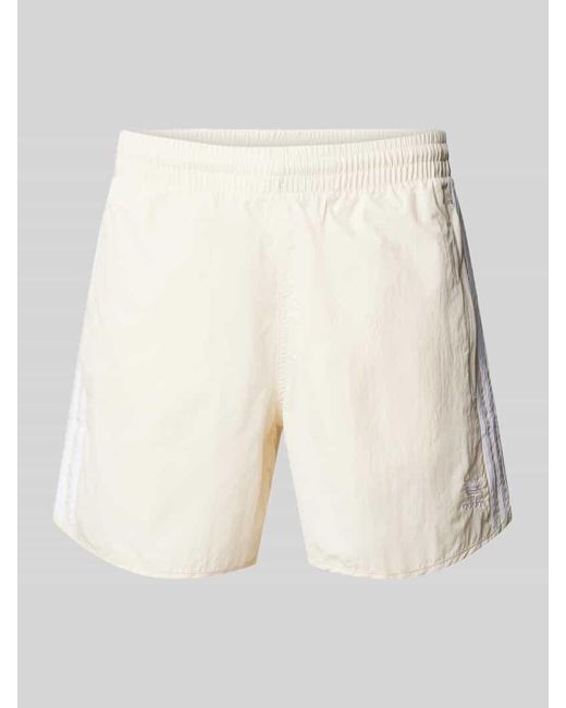 Adidas Originals Regular Fit Shorts mit elastischem Bund Modell 'SPRINTER' in White für Herren