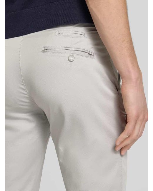 Brax Regular Fit Chino mit Strukturmuster Modell 'FABIO' in Gray für Herren