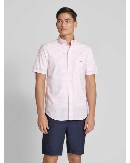 Gant Freizeithemd mit Button-Down-Kragen in Pink für Herren