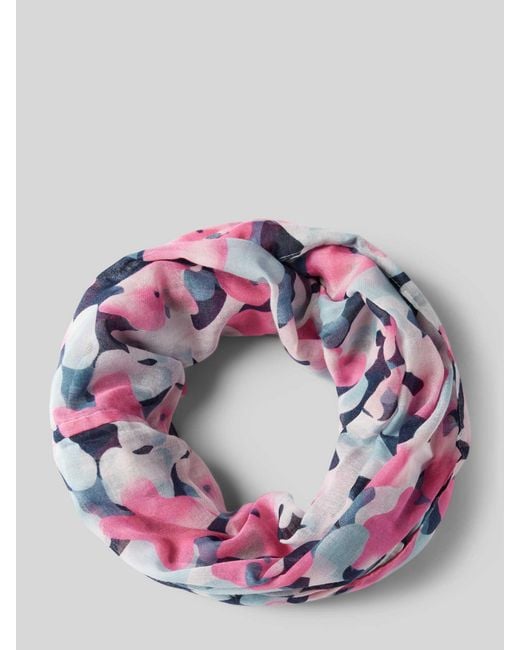 Tom Tailor Pink Loop-Schal mit Allover-Print
