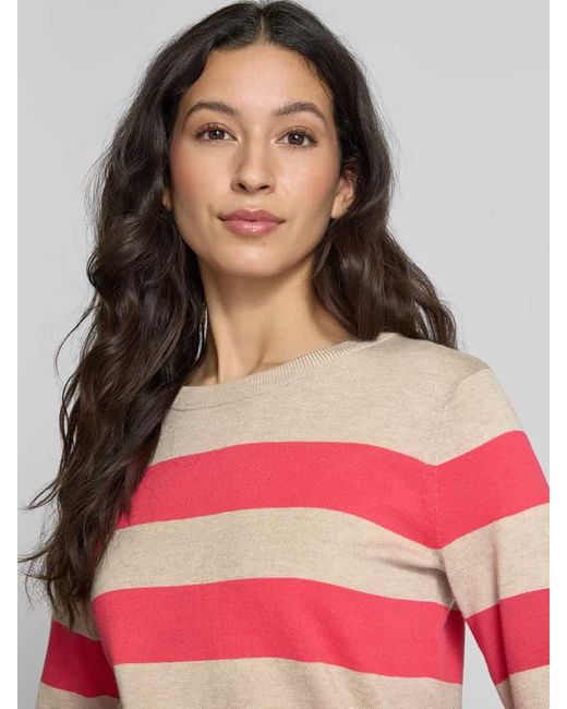 Kaffe Pink Strickpullover Mit 1/2-Arm Modell 'Mala'