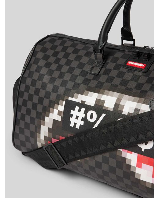 Sprayground Duffle Bag mit Allover-Print Modell 'CENSORED' in Black für Herren
