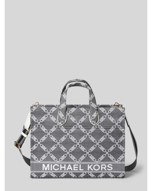 MICHAEL Michael Kors Metallic Handtasche mit Label-Print Modell 'GIGI'