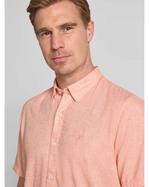 Lerros Freizeithemd mit Knopfleiste in Pink für Herren