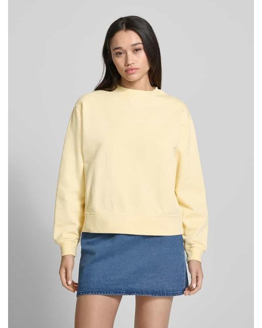 Marc O' Polo Natural Sweatshirt Mit Label-Print