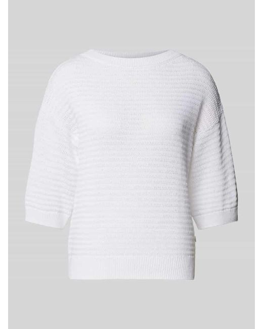 Maerz White Strickpullover mit 1/2-Arm
