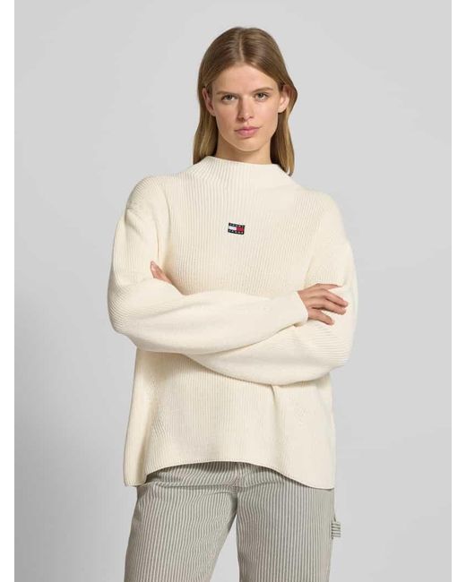 Tommy Hilfiger Natural Relaxed Fit Strickpullover aus reiner Baumwolle