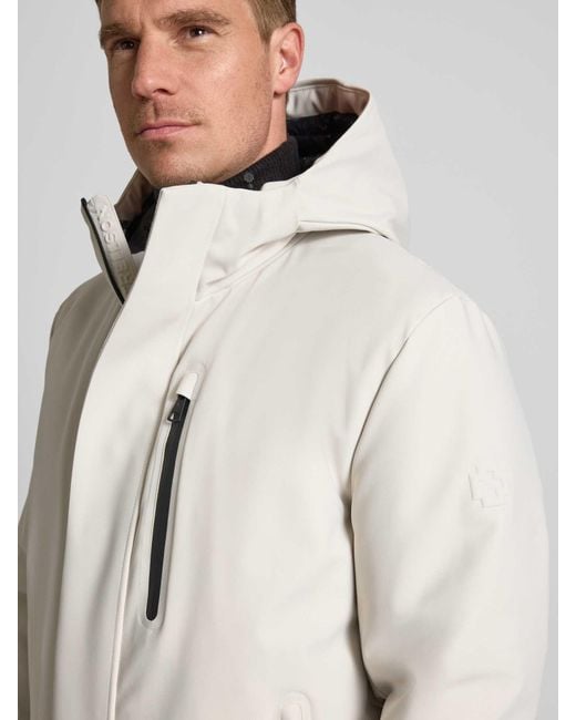 Strellson Regular Fit Parka Met Capuchon, Model 'Flex Cross' in het Natural voor heren