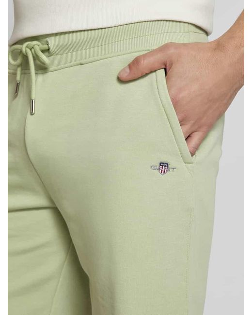 Gant Regular Fit Shorts mit elastischem Bund in Green für Herren