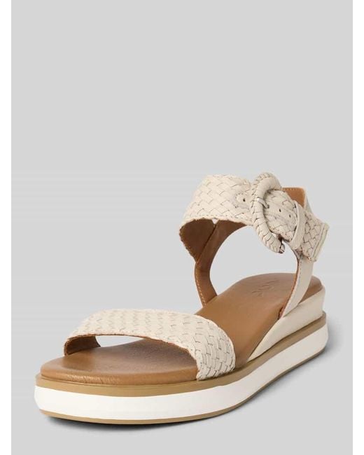 Inuovo Natural Sandalette in Flecht-Optik