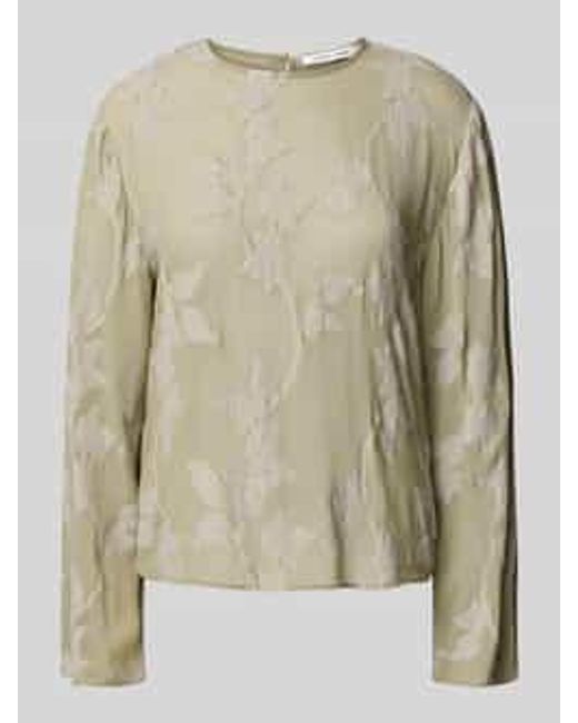 Samsøe & Samsøe Regular Fit Blouse Met Ronde Hals in het Natural