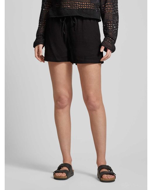 ONLY Black Shorts mit elastischem Bund Modell 'CARO'