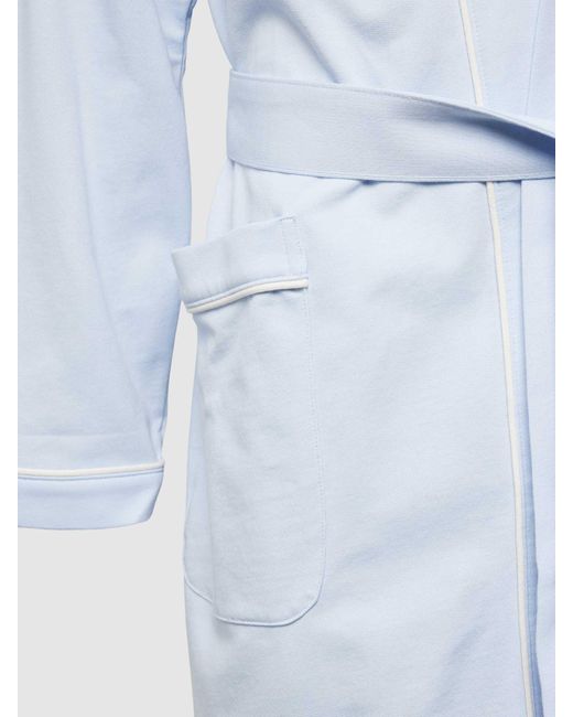Polo Ralph Lauren Bademantel mit seitlichen Eingrifftaschen Modell 'JERSEY' in Blue für Herren