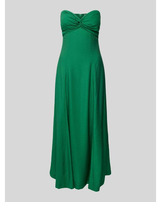 Essentiel Antwerp Midi-jurk Met Knoopdetail in het Green