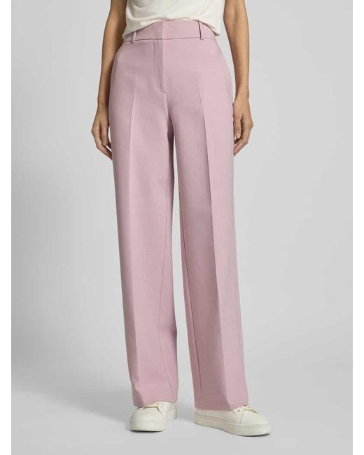 SELECTED Pink Regular Fit Stoffhose mit Bügelfalten Modell 'Rita'