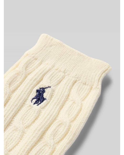 Polo Ralph Lauren Natural Socken mit Label-Stitching