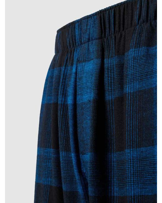 Calvin Klein Pyjama-Hose mit Tartan-Karo in Blue für Herren