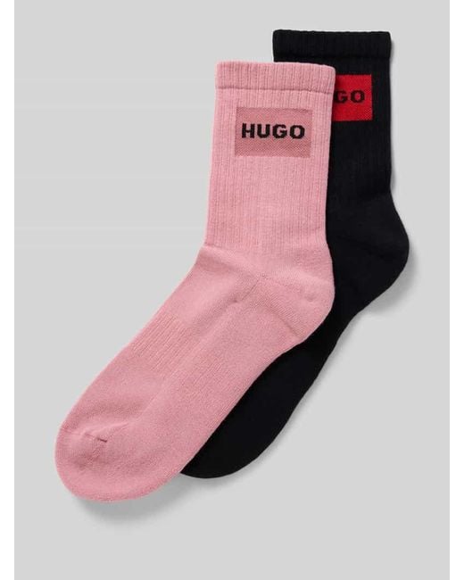 HUGO Pink Socken aus Baumwoll-Mix im 2er-Pack