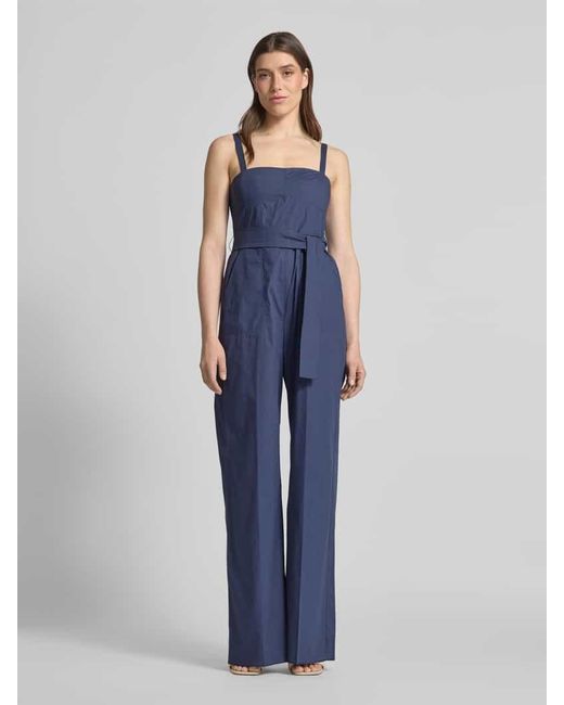 Marella Blue Jumpsuit mit Bindegürtel Modell 'ZOLLA2'