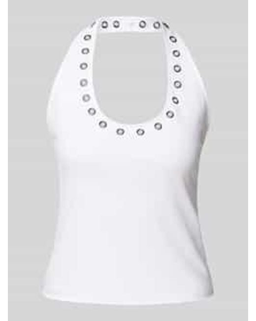 Weekday Tanktop Met Halter in het White