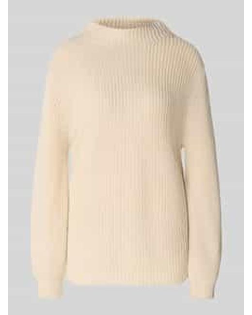 S.oliver Regular Fit Gebreide Pullover Van Katoenmix in het Natural