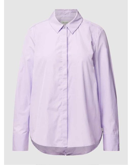 maerz muenchen Purple Bluse mit verdeckter Knopfleiste