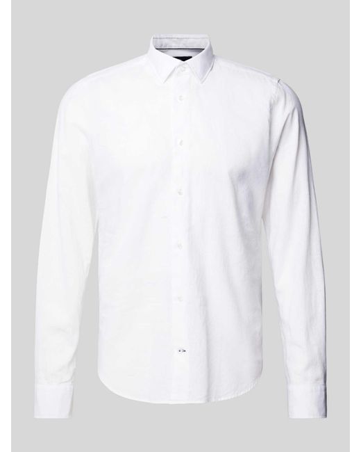Joop! Slim Fit Zakelijk Overhemd in het White voor heren