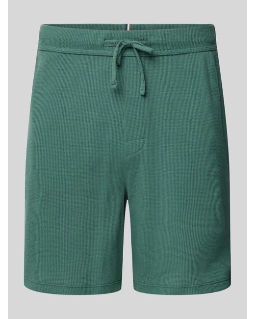 Christian Berg Men Regular Fit Sweatpants Met Structuurmotief in het Green voor heren
