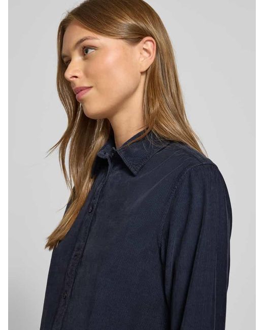 Gant Blue Cordbluse mit Knopfleiste