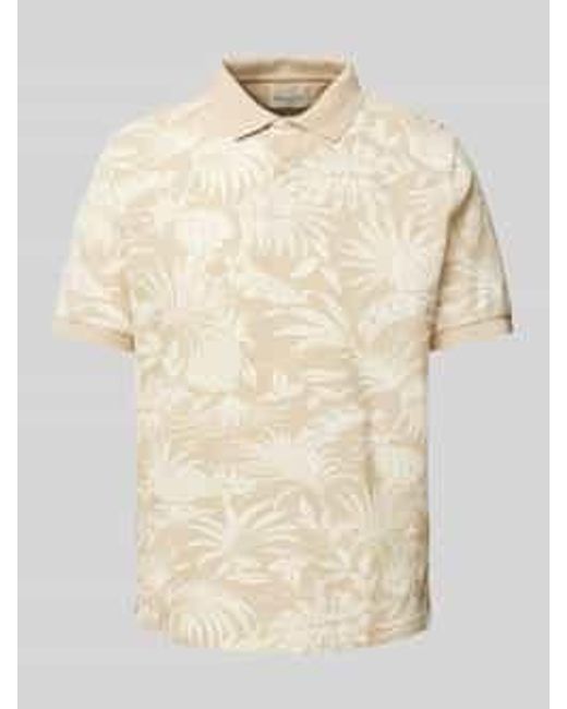 Gant Poloshirt Met Korte Knoopsluiting in het Natural voor heren