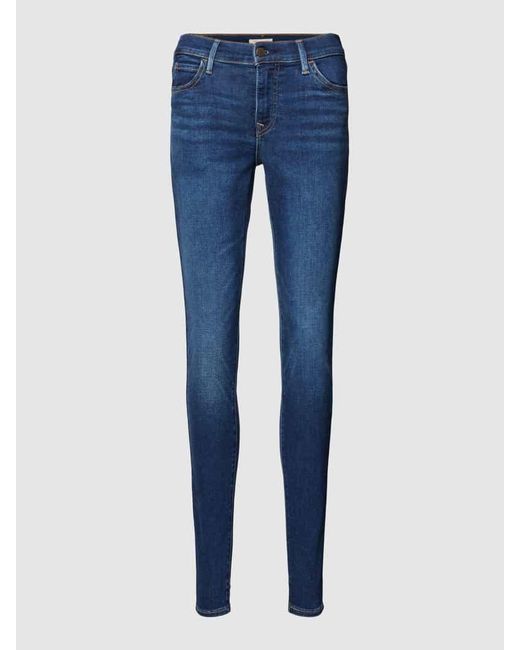 Levi's Blue Super Skinny Fit Jeans im 5-Pocket-Design