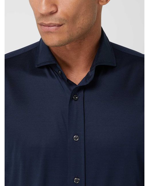 Baldessarini Regular Fit Business-Hemd aus Jersey Modell 'Huge' in Blue für Herren