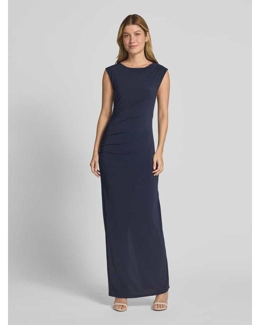 Guido Maria Kretschmer Blue Abendkleid mit seitlicher Raffung Modell 'Gina'