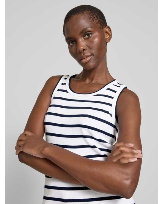 Joop! Blue Tanktop Mit Geripptem Rundhalsausschnitt Modell 'Telma'