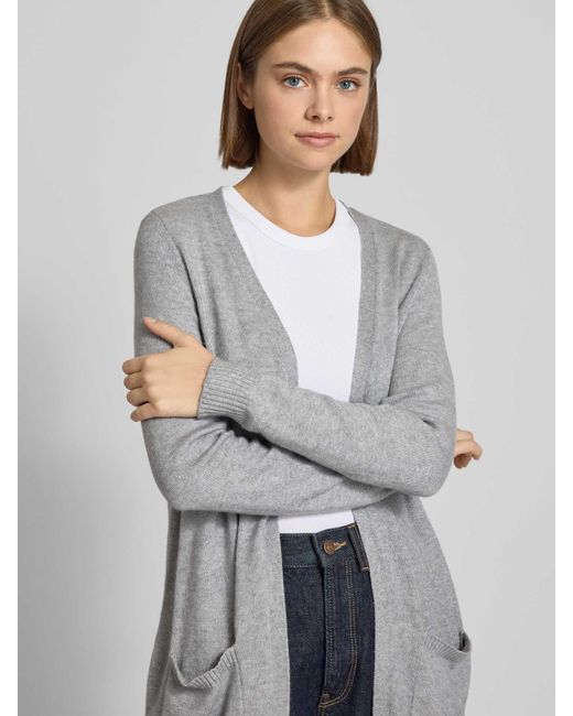 ONLY Regular Fit Cardigan Van Viscosemix, Model 'Lesly' in het Gray