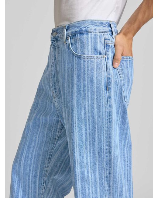 Carhartt Straight Fit Jeans Met All-Over Print, Model 'Rylan' in het Blue voor heren
