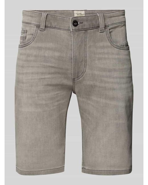 Camel Active Regular Fit Jeansshorts Im 5-Pocket-Design in Gray für Herren