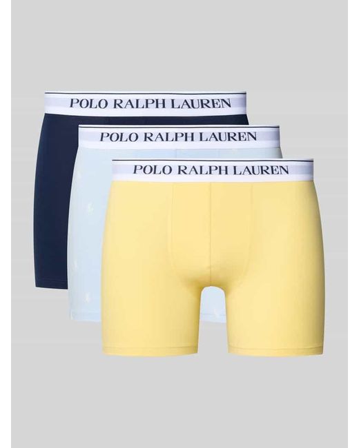 Polo Ralph Lauren Boxershorts mit elastischem Logo-Bund im 3er-Pack in Blue für Herren