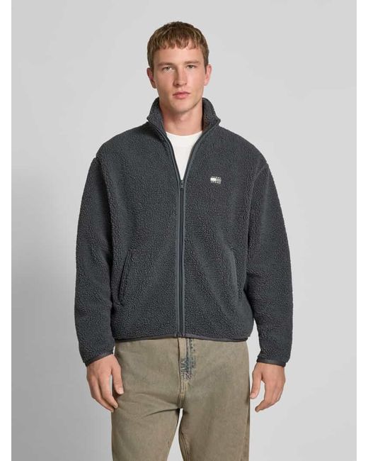 Tommy Hilfiger Relaxed Fit Jacke mit Teddyfell in Gray für Herren