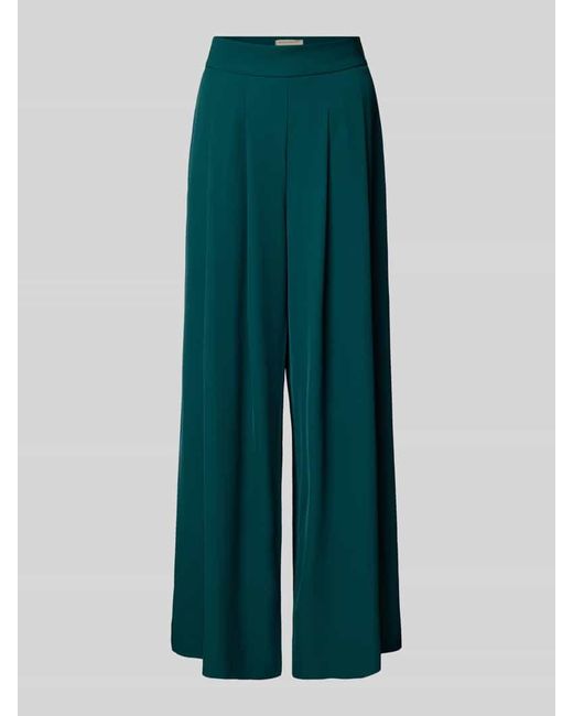 Rinascimento Green Wide Leg Stoffhose mit Raffungen