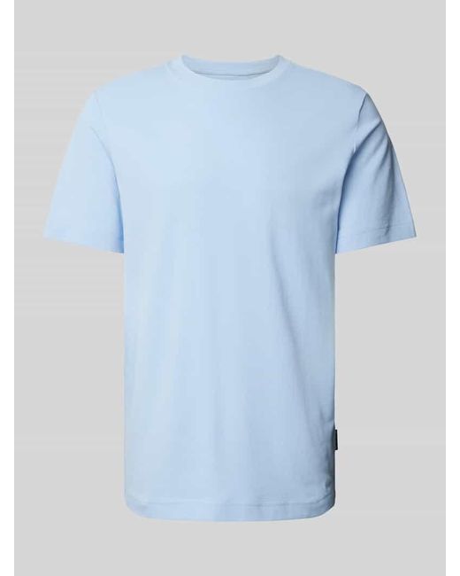 Tom Tailor T-Shirt im unifarbenen Design in Blue für Herren