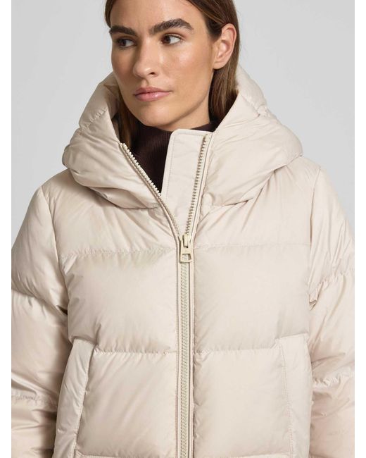 Marc O' Polo Regular Fit Donsjack Met Capuchon in het Natural